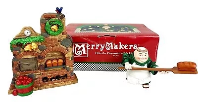 Dept 56~Merry Makers “Otto The Ovenman At His Oven”Figurines Christmas Decor New • $33