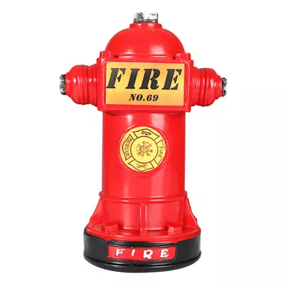 Fire Hydrant Coin Bank For Kids - Vintage Money Box & Decor (Red) • £24.18