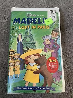 VHS Walt Disney Madeline Lost In Paris Clamshell - NEW. Sealed! • $3.99