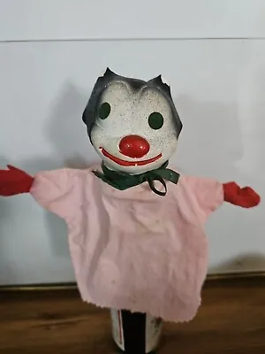 Vintage Porcelain FelixThe Cat Porcelain Hand Puppet  1950s Squeaker Inside Head • $27.95