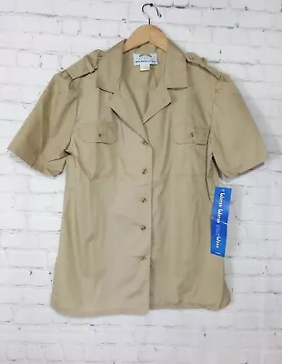 Vintage Water Water Every Wear Miami Tan Button Up Shirt Size Large NWT • $27