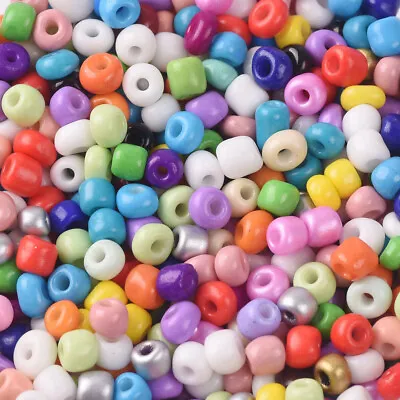 1000/500/200pcs Wholesale 2mm 3mm 4mm Tiny Round Opaque Glass Loose Spacer Beads • £1.86
