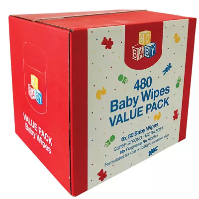 Go Baby Wipes 6x80 Value Pack • $12.99