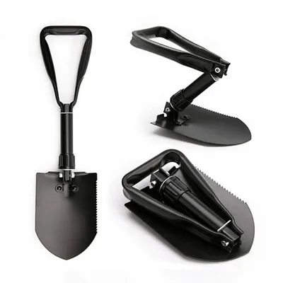 Military Folding Shovel Tri-fold Collapsible Camping Garden Entrenching Tool USA • $12.63