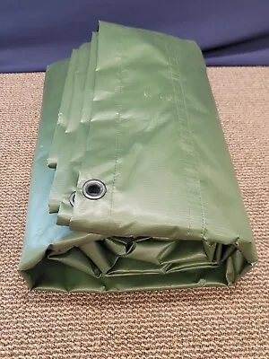 Military 16' X 16' Green Tarpaulin Tarp Cargo Cover Cotton Duck 8340008172126 • $323