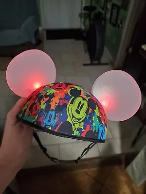 Mickey Mouse  Glow With The Show  Light Up Ears Hat Disney Parks World Of Color. • $15