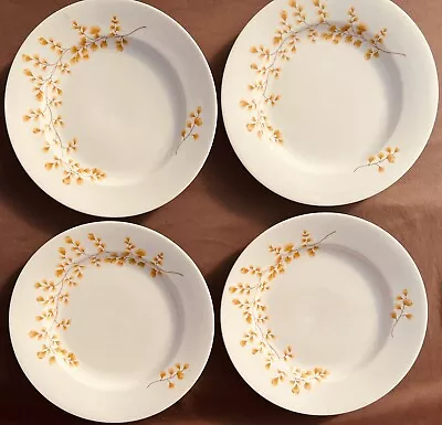 4 Martha Stewart Maidenhair Fern Green Dinner Plates 7393524  EUC • $42