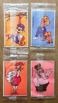 Complete Set Of 4 X Vintage 1989 Kelloggs Coco Pops Triplepics Stickers UK • £7.50