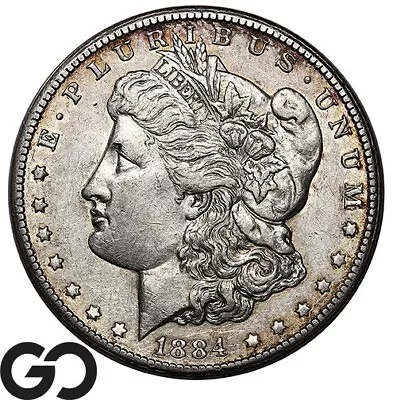 1884-CC Morgan Silver Dollar Silver Coin Choice AU+ Better Date • $162.50