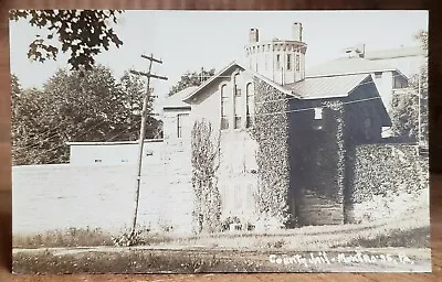 C1918-1930 RPPC Postcard Montrose PA  County Jail  AZO Building Scenery Photo • $26.54