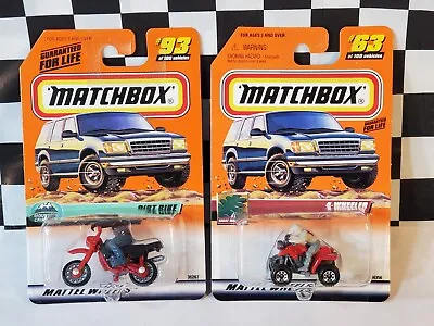 Matchbox #63 4-Wheeler Red Great Outdoors Series 2000 Dirt Bike #93 ATV Off Road • $6.29