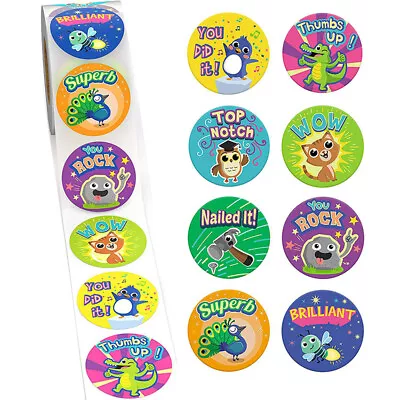 500PCs/Roll Motivational Reward Encouragement Stickers For Students TeachY-FM • $2.49