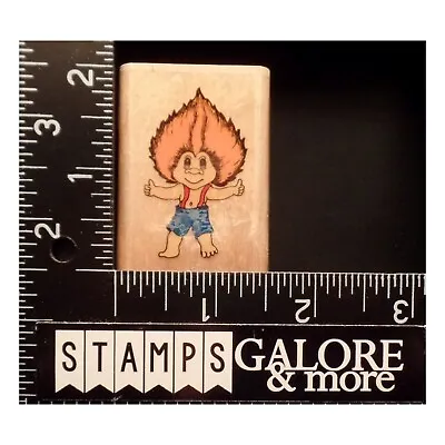 Stamp Affair Rubber Stamps The Troll Company Doll Thumbs Up #bin7 • $4.79