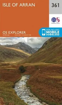 Isle Of Arran Explorer Map 361 Ordnance Survey • £11.49