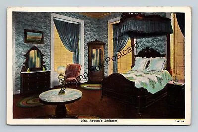 Postcard Mrs Rowan's Bedroom My Old Kentucky Home Bardstown Kentucky • $3.99