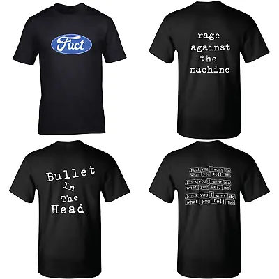 £22.99 • Buy Rage Against The Machine Vintage Style T-Shirt Fuct Front & Back Print 3 Designs