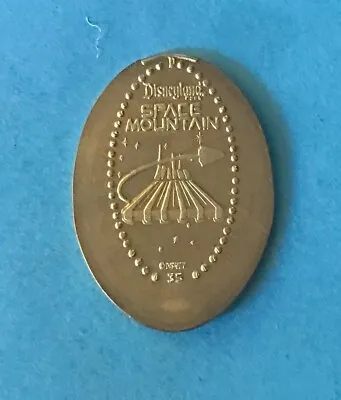 ROCKET SLED OVER SPACE MOUNTAIN 35th ANNIVER PRESSED DISNEY COIN TOKEN NOT PENNY • $29.99