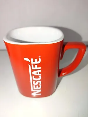 Nescafe Red Advertise Collectible 10oz. Coffee Mug Bright Red Valentine! EUC! • $11.45