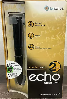 Livescribe Echo Smartpen Starterpack 2gb • $99.99