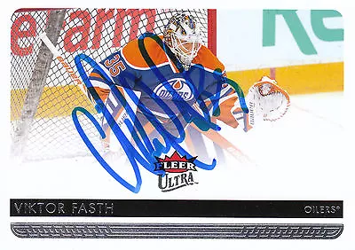 Viktor Fasth Oilers Autograph Auto 14/15 Fleer Ultra #71 *27462 • $4.99