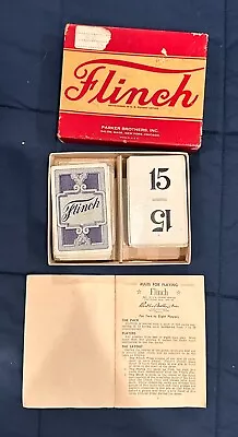 Vtg Flinch Card Game 1938 Parker Bros With Instructions 150 Cards • $12.49