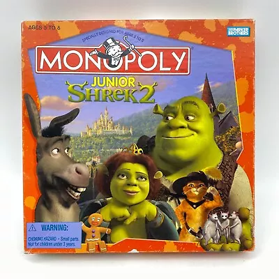 Monopoly Junior Shrek 2 Board Game COMPLETE Parker Brothers 2004 Dreamworks • $14.99