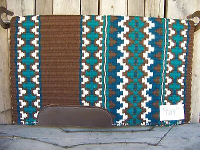 Kiva Show Blanket - 40x34 (Chestnut Base/Teal Accents) By Mayatex • $159.50