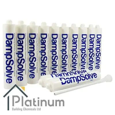 £84.95 • Buy 12 X DAMPSOLVE Damp Proof Injection Cream | DPC Course Rising Damp Treatment