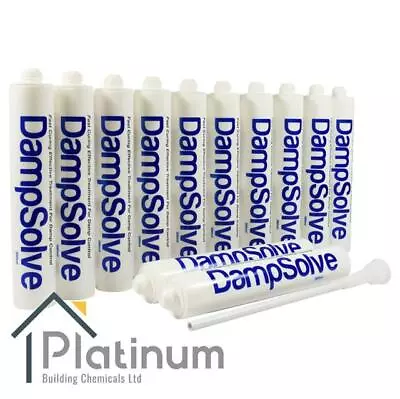 12 X DAMPSOLVE Damp Proof Injection Cream | DPC Course Rising Damp Treatment • £87.95