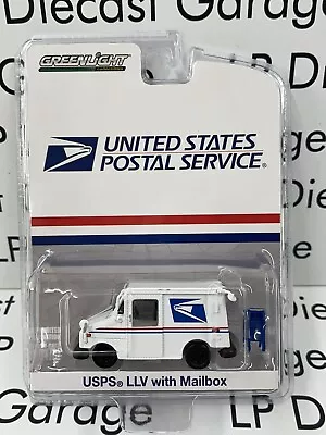 GREENLIGHT United States USPS Postal Vehicle LLV W/ Mailbox 1:64 Diecast NEW • $12.99
