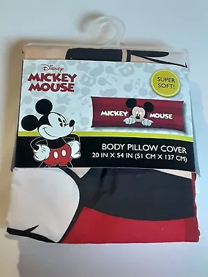 Disney ◇ Mickey Mouse◇ Red 20 X54  ◇Body Pillow Case ◇Super Soft  • $9.97