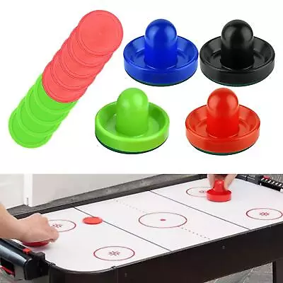 4 Colors Air Hockey Pushers And 8 Pucks 2.5 Inch Air Hockey Pucks For Family • $18.07