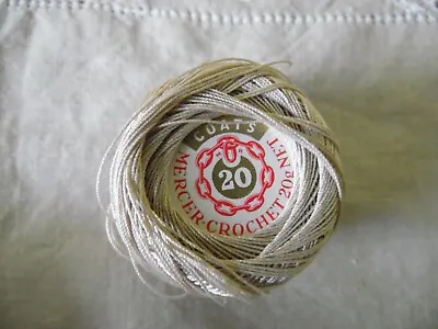Coats Mercer Crochet 20g Thread Beige 610 Colour. • £3