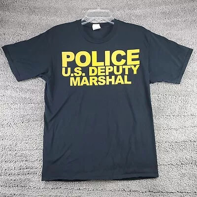 Port & Co Men's M Medium T-Shirt Novelty Tee Police Deputy Marshall Short Sleeve • $2.99