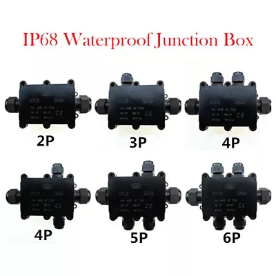 IP68 Waterproof Junction Box Case Electrical Cable Connector Outdoor Underground • $241.99