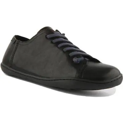 Camper Peu Cami 17665 Mens Black Soft Leather Shoes Trainers Size 8-11 • £119.99