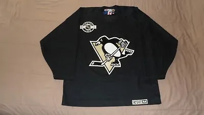 $37.53 • Buy Pittsburgh Penguins Black #87 Crosby CCM Men’s Large NHL Practice Hockey Jersey