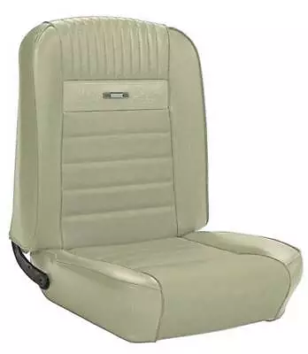 1965-66 Mustang Convertible With Buckets  Full Set Pony Upholstery; Parchment • $872.99