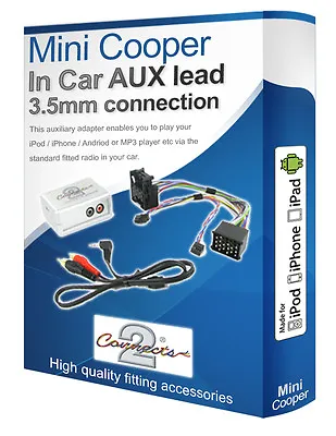 BMW Mini Cooper AUX Lead IPod IPhone MP3 Player BMW Auxiliary Adaptor Kit • $79.43