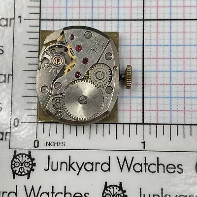 Vintage Elgin Watch Movement Repairs Parts Spares Watchmaker 17 Jewels 712 U-S-A • $29.99