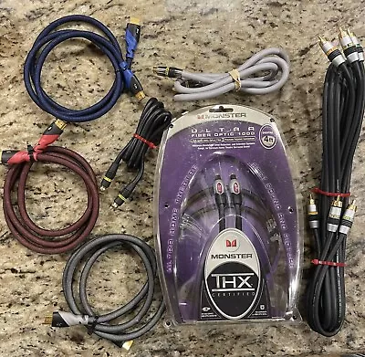 Monster Cable Ultra & M Series THX 1000 Fiber Optic CableHDMI S-Video Coaxial • $89