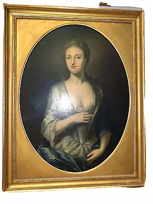 Antique 18th Century Young Lady Portrait Oval Newcomb Macklin? Frame • $4525