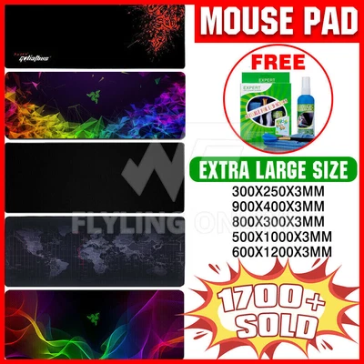 $8.99 • Buy ALL SIZE Extra Large Gaming Mouse Pad Desk Mat Anti-slip Rubber Mousepad Leather