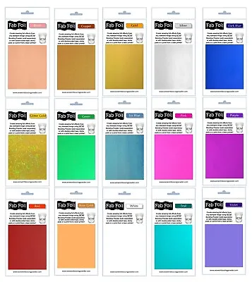 WOW! Fab Foil Sheets - 17 Colours • £2.50