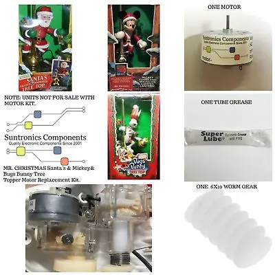 Mr Christmas Santa's & Disney Mickey Tree Topper New Motor Part Kit. • $29.95