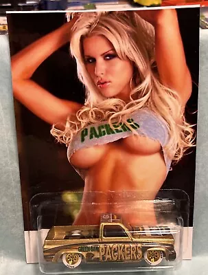 Hot Wheels ‘83 Chevy Silverado Green Bay Packers & Cheerleaders It’s A Custom • $49.77