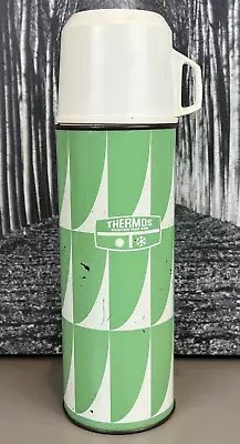 $29.99 • Buy Vintage Thermos Vacuum Flask 1960's Model 1818 Green Collectable Retro Caravan