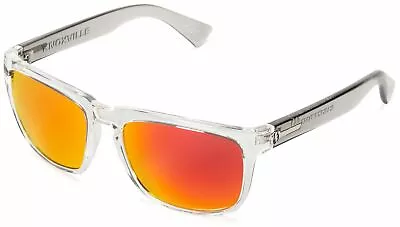 Electric Knoxville Sunglasses Cool Grey Frame Fire Chrome Mirrored Lenses Italy • $69.95