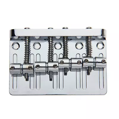 Bass Bridge For 4-String Electric Bass Fender Jazz Or Precision Bass- Chrome US • $33.59