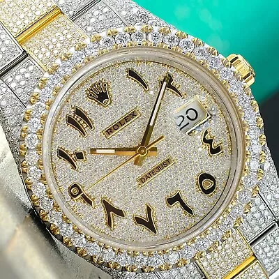 Rolex Mens Datejust Ii 41mm 126333 Iced Out Fully Loaded Genuine Diamond Watch • $28995